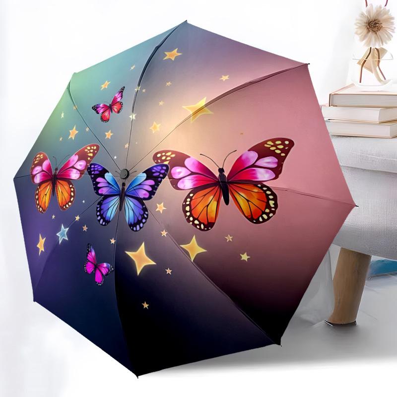 1pc Butterflies, Stars Automatic Open/Close Umbrella - Compact Travel Umbrella, Gift for Birthday, Holiday yy260106061
1pc Butterflies, Stars Automatic Open/Close Umbrella - Compact Travel Umbrella, Gift for Birthday, Holiday yy260106061
