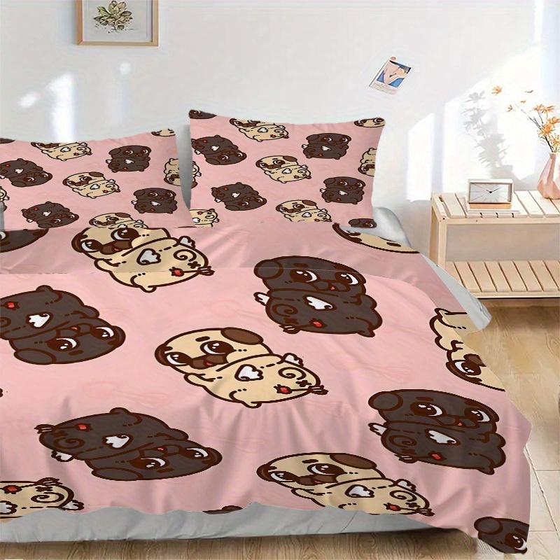 3pcs Pug, Cute Bedding Set, Breathable and Soft, Suitable for Bedroom Decor (1*Duvet Cover + 1/2*Pillowcases, No Core) yy250821123 135x200cm
3pcs Pug, Cute Bedding Set, Breathable and Soft, Suitable for Bedroom Decor (1*Duvet Cover + 1/2*Pillowcases, No Core) yy250821123 135x200cm