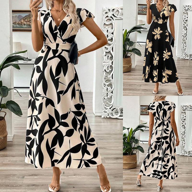 Women s Floral Print V-Neck Short Sleeve Swing Dress with Elastic Waist XL абрикосовий
Women s Floral Print V-Neck Short Sleeve Swing Dress with Elastic Waist XL абрикосовий