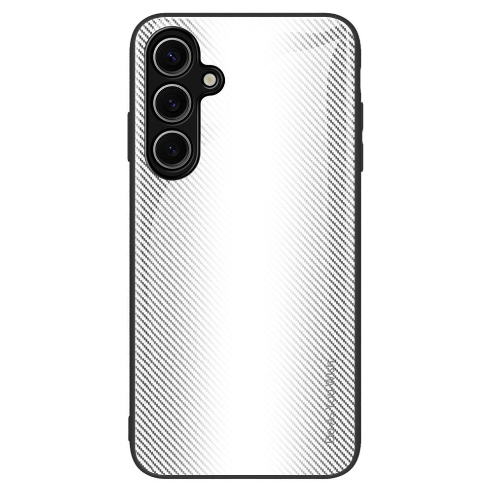 For Samsung Galaxy A16 5G/4G Case Carbon Fiber Texture Tempered Glass+TPU Phone Cover White
For Samsung Galaxy A16 5G/4G Case Carbon Fiber Texture Tempered Glass+TPU Phone Cover White