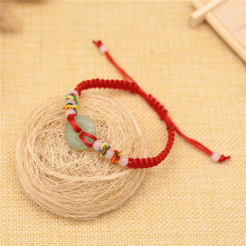 Браслет из красной веревки с пряжкой из нефрита в национальном стиле: Студенческий аксессуар ручной работы светло-зеленый
Браслет из красной веревки с пряжкой из нефрита в национальном стиле: Студенческий аксессуар ручной работы светло-зеленый