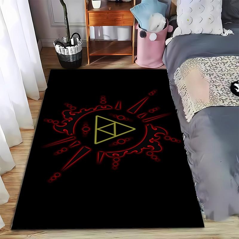 Triangular Symbol on Bold Red Sunburst Rug Design Suitable for use as an anti-slip game mat for living room and bedroom sofas 40x60cm( 15x23in )
Triangular Symbol on Bold Red Sunburst Rug Design Suitable for use as an anti-slip game mat for living room and bedroom sofas 40x60cm( 15x23in )