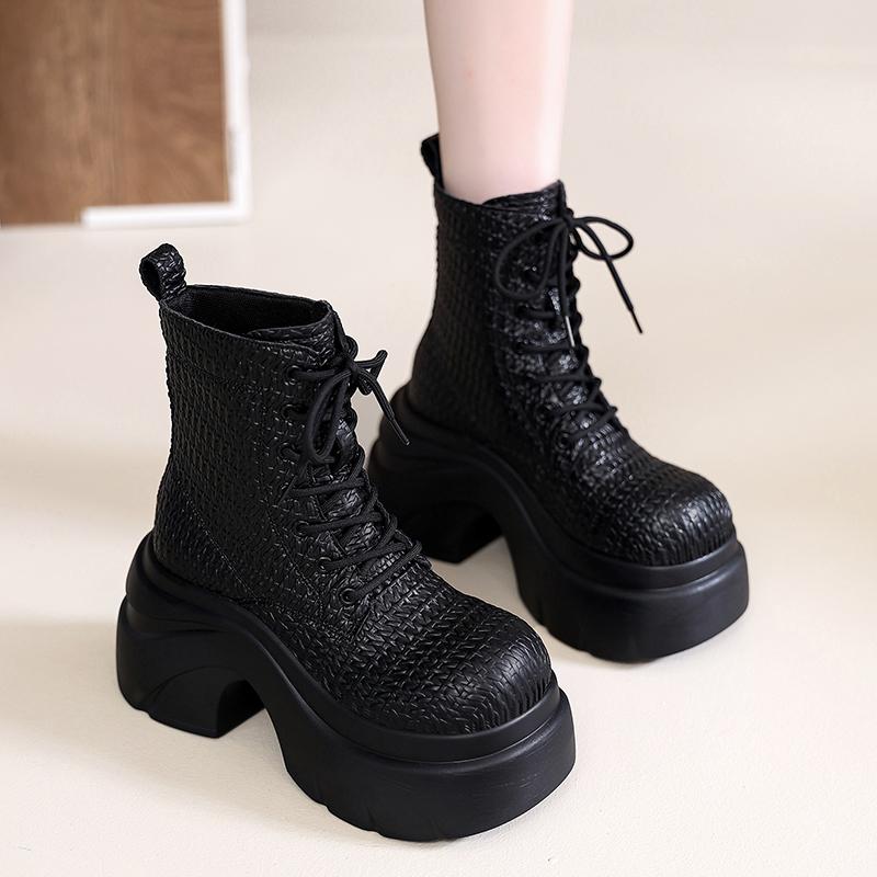 Fashion High Heels Women s Platform Ankle Boots Designer Weave Shoes Classical Lace Up Pumps Winter Shoes 2025 Elegant Boots De Mujer 39
Fashion High Heels Women s Platform Ankle Boots Designer Weave Shoes Classical Lace Up Pumps Winter Shoes 2025 Elegant Boots De Mujer 39
