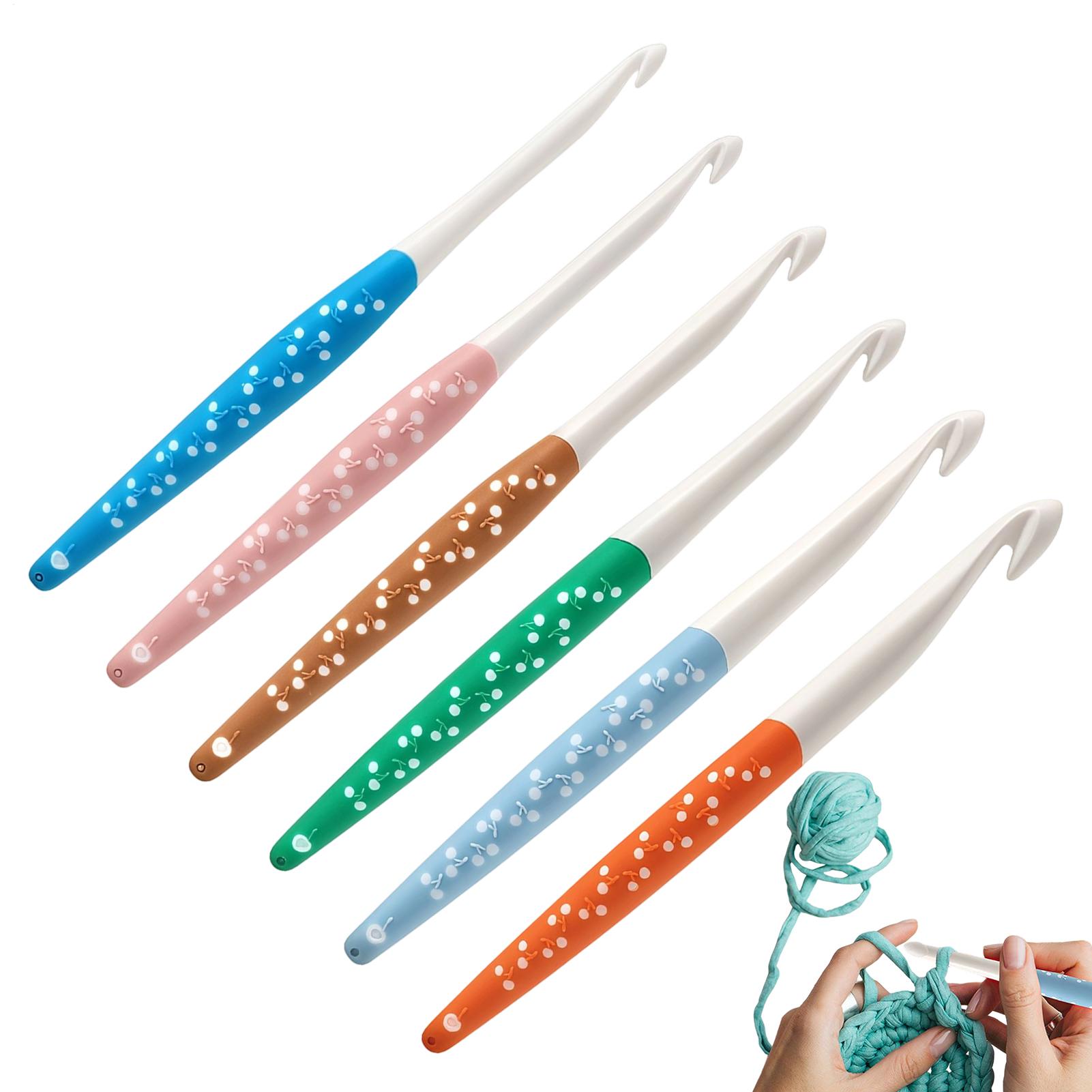 6pcs Crochet Hook Set Silicone Handle Non-Slip Woven Crochet Hooks 6mm-12mm Straight Handle Crochet Hooks For Crochet Blankets CN
6pcs Crochet Hook Set Silicone Handle Non-Slip Woven Crochet Hooks 6mm-12mm Straight Handle Crochet Hooks For Crochet Blankets CN