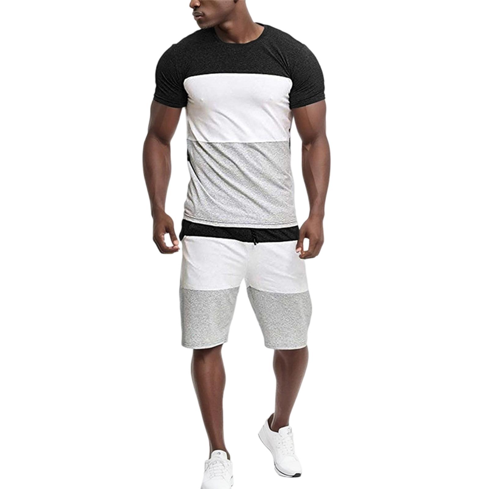 Men s Leisure Color Matching Short Sleeves Shorts Set XXL чорний
Men s Leisure Color Matching Short Sleeves Shorts Set XXL чорний