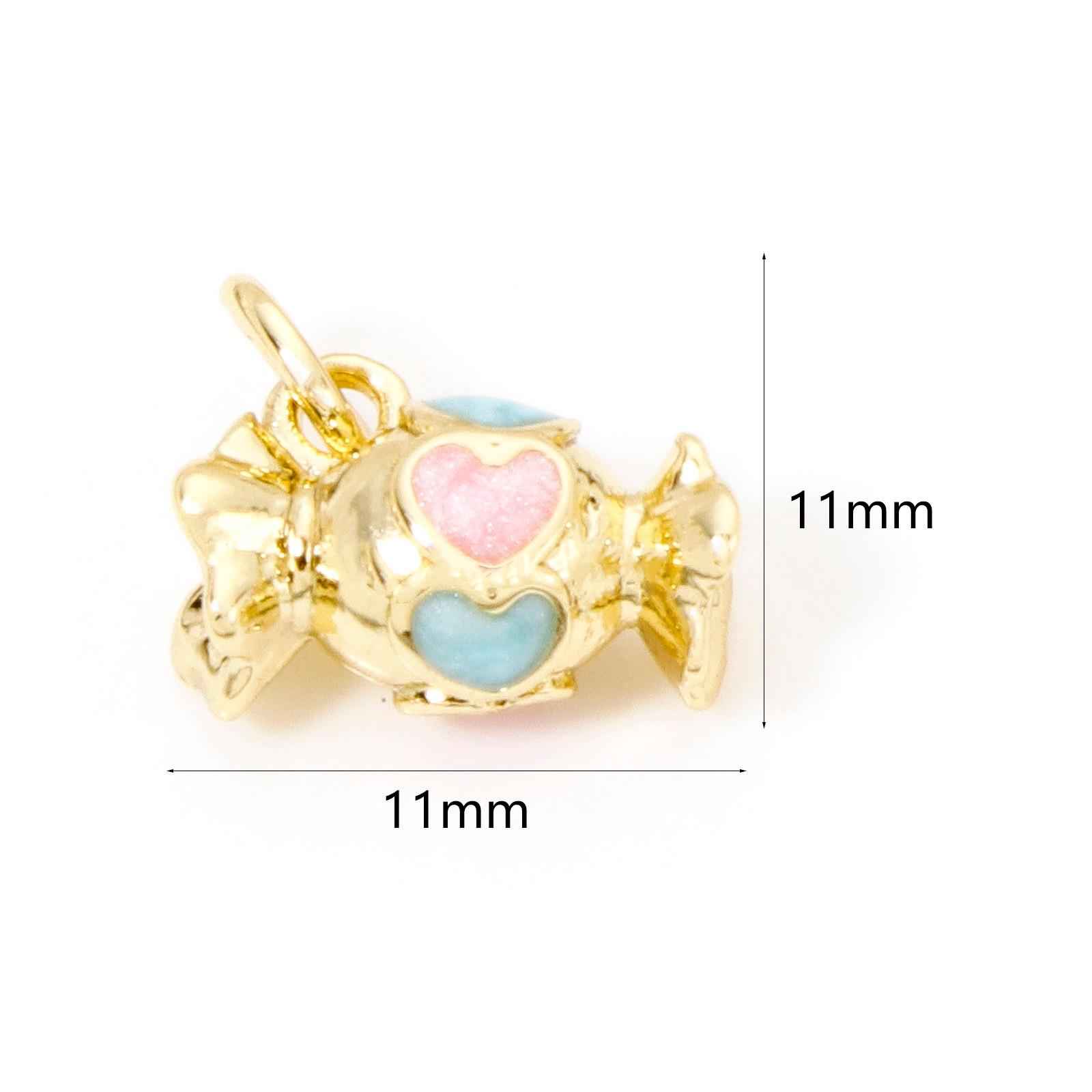 2 Piece Brass Charms 18K Real Gold Plated Pink Pearlized Enamel Doughnuts ice cream Lollipops candies For DIY Jewelry Making
2 Piece Brass Charms 18K Real Gold Plated Pink Pearlized Enamel Doughnuts ice cream Lollipops candies For DIY Jewelry Making