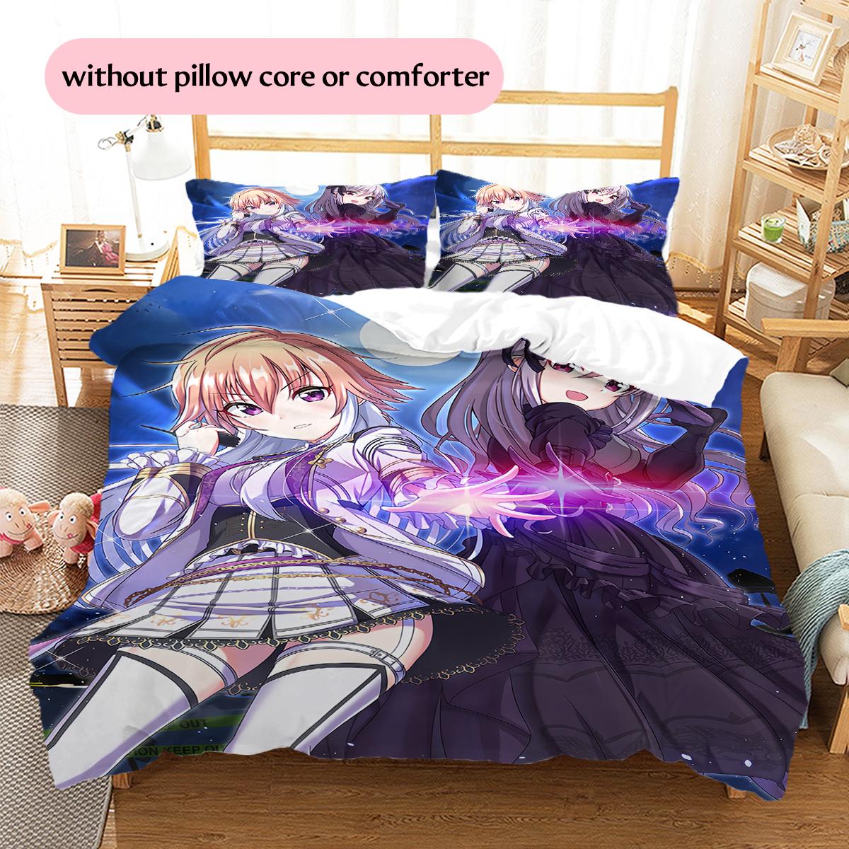 IdolmasterPattern Bedding Quilt Set Home Decoration Gift (1 * duvet cover + 2 * pillowcase without core) 135x200cm
IdolmasterPattern Bedding Quilt Set Home Decoration Gift (1 * duvet cover + 2 * pillowcase without core) 135x200cm