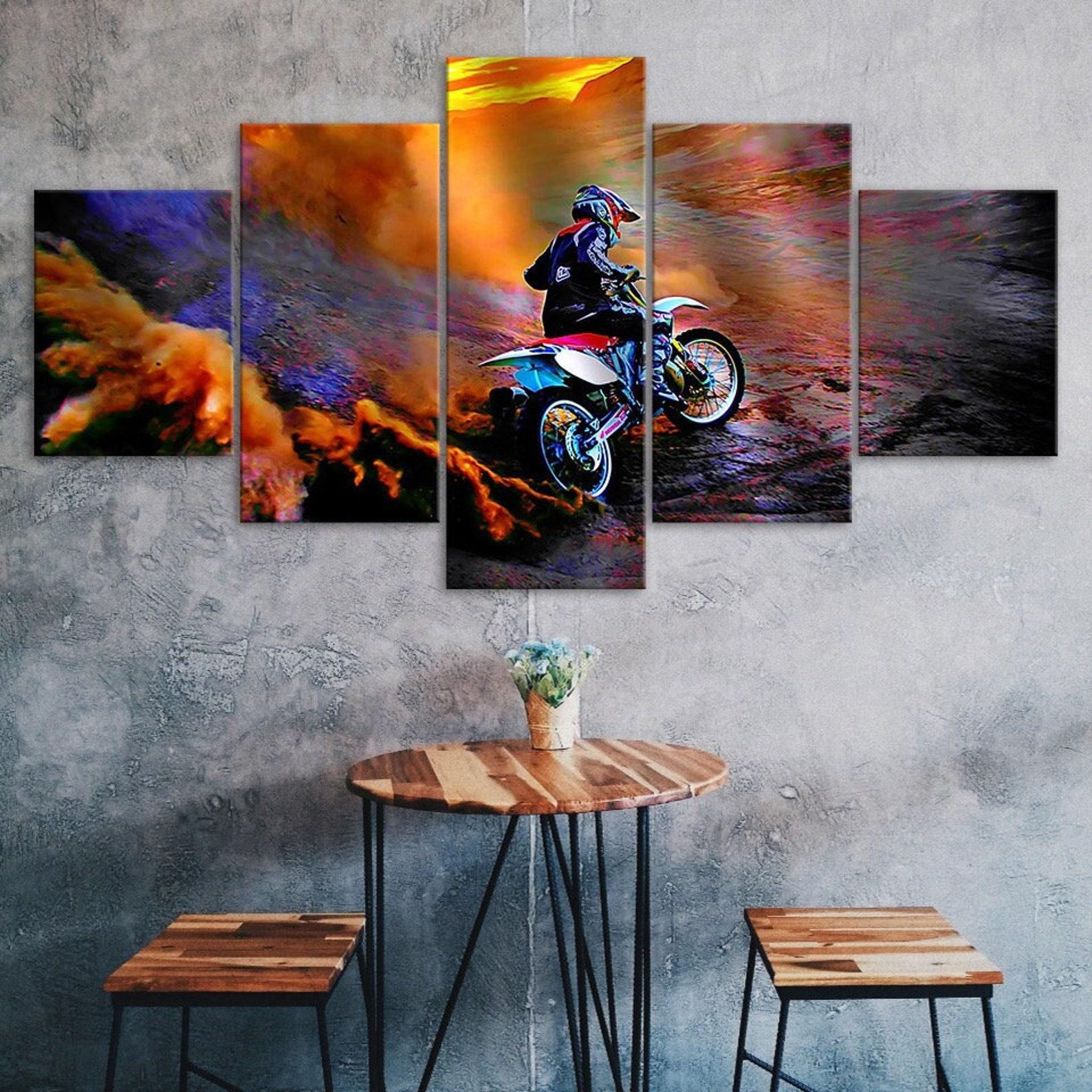 Motocross Dirt Bike Racing Sports Ride Canvas 5 Piece Five Panel Print Modern Wall Art Poster Picture Home Decor Gift For Him For Her 20X35 20X45 20X55CM
Motocross Dirt Bike Racing Sports Ride Canvas 5 Piece Five Panel Print Modern Wall Art Poster Picture Home Decor Gift For Him For Her 20X35 20X45 20X55CM