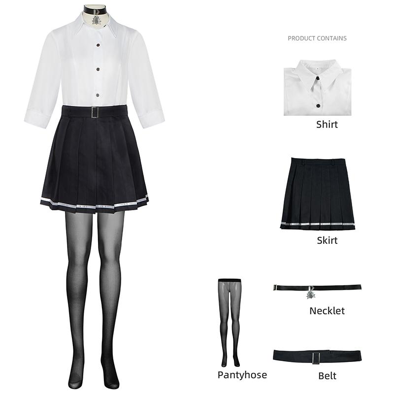 Zenless Zone Zero Ellen Joe Cosplay Costume, Black White JK Uniform with Choker & Belt for Anime Cosplay & Halloween S белый
Zenless Zone Zero Ellen Joe Cosplay Costume, Black White JK Uniform with Choker & Belt for Anime Cosplay & Halloween S белый