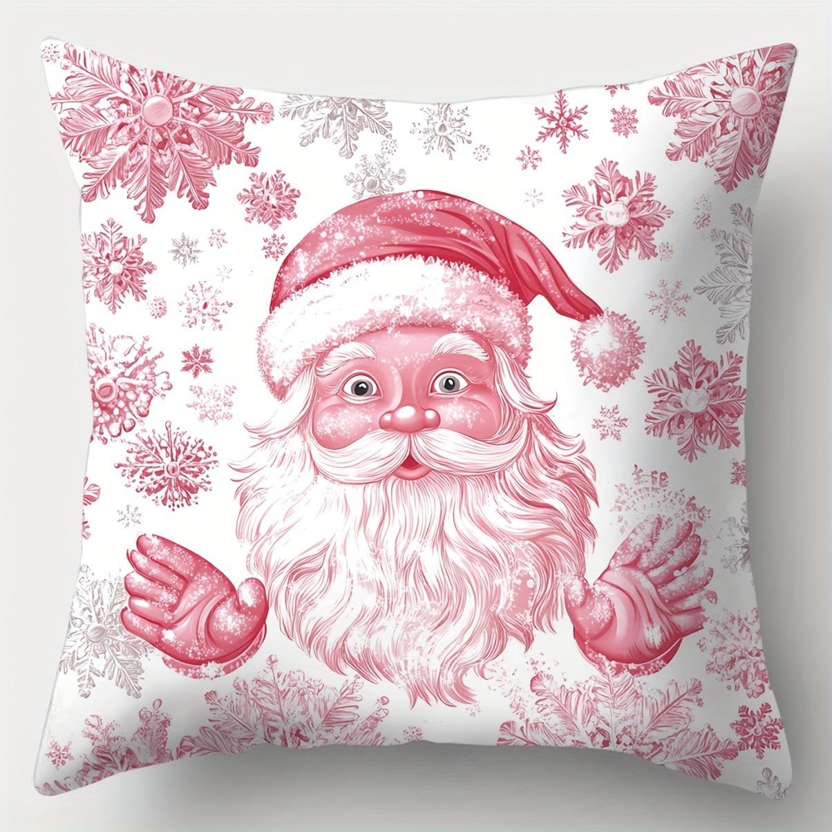 Рождественское украшение наволочка новогодний подарок розовый Санта-Клаус снеговик узор украшение для дома чехол для диванной подушки 40x40cm
Рождественское украшение наволочка новогодний подарок розовый Санта-Клаус снеговик узор украшение для дома чехол для диванной подушки 40x40cm
