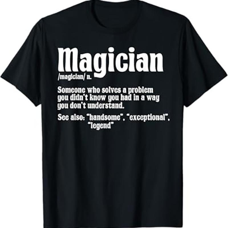 Magician Definition T Shirt Funny Job Description Tee Black S TO 5XL 5XL різнокольоровий
Magician Definition T Shirt Funny Job Description Tee Black S TO 5XL 5XL різнокольоровий