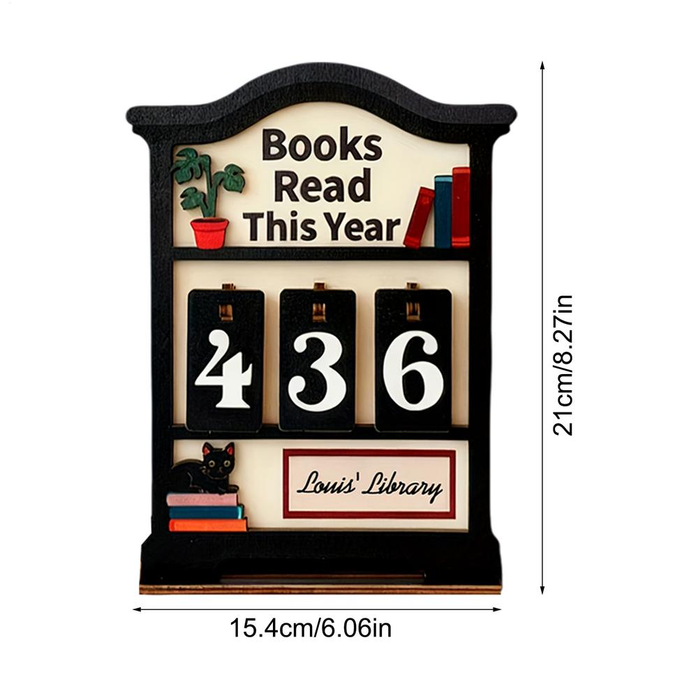 Book Counter Sign Vintage Bookshelf Decoration Read Tracker for Book Lovers Teachers Students Readers Home Library Office Decor
Book Counter Sign Vintage Bookshelf Decoration Read Tracker for Book Lovers Teachers Students Readers Home Library Office Decor