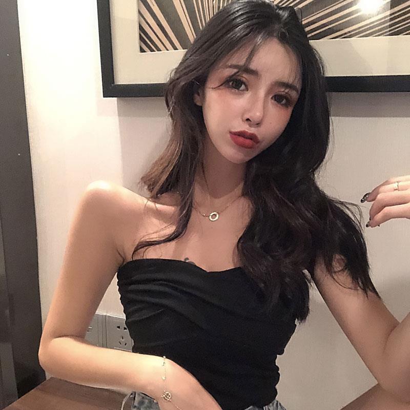 Women s Strapless Bandeau Bodycon Camisole: Sexy Off-the-Shoulder Non-Slip Sleeveless Top S (recommended 70-90 jin) чёрный
Women s Strapless Bandeau Bodycon Camisole: Sexy Off-the-Shoulder Non-Slip Sleeveless Top S (recommended 70-90 jin) чёрный