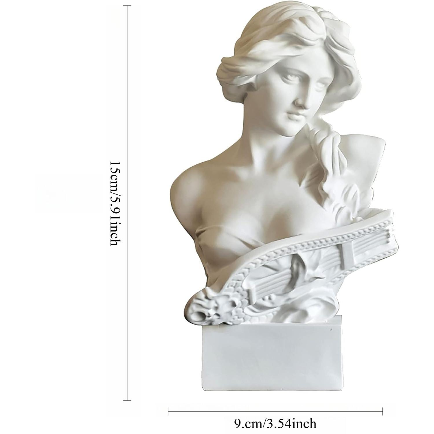 Белая греческая богиня скульптура из смолы статуя для домашнего декора (Музыкальная тема) белый
Белая греческая богиня скульптура из смолы статуя для домашнего декора (Музыкальная тема) белый