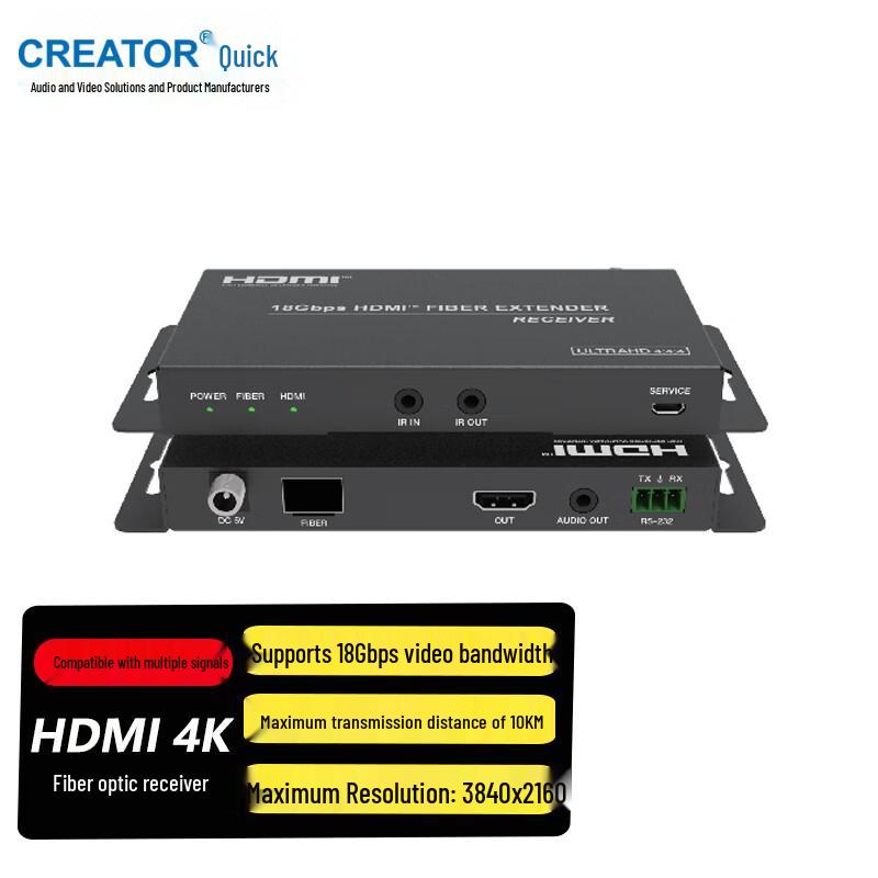 CREATOR 4K HDMI Fiber Optic Extender (CN version)
CREATOR 4K HDMI Fiber Optic Extender (CN version)