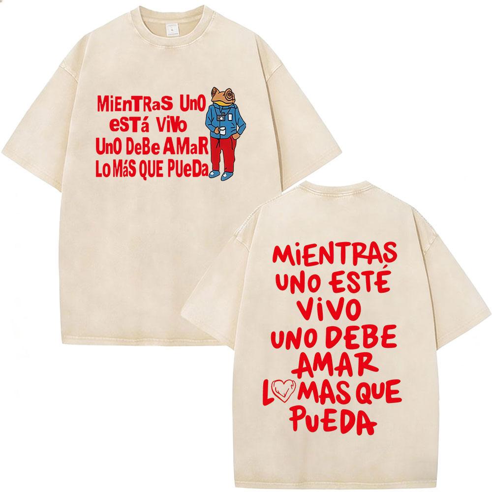 Rapper Bad Bunny Washed Vintage T-shirt Debi Tirar Mas Fotos DTMF World Tour 2026 T Shirts Men s Fashion Hip Hop T-shirts Tops S разноцветный
Rapper Bad Bunny Washed Vintage T-shirt Debi Tirar Mas Fotos DTMF World Tour 2026 T Shirts Men s Fashion Hip Hop T-shirts Tops S разноцветный