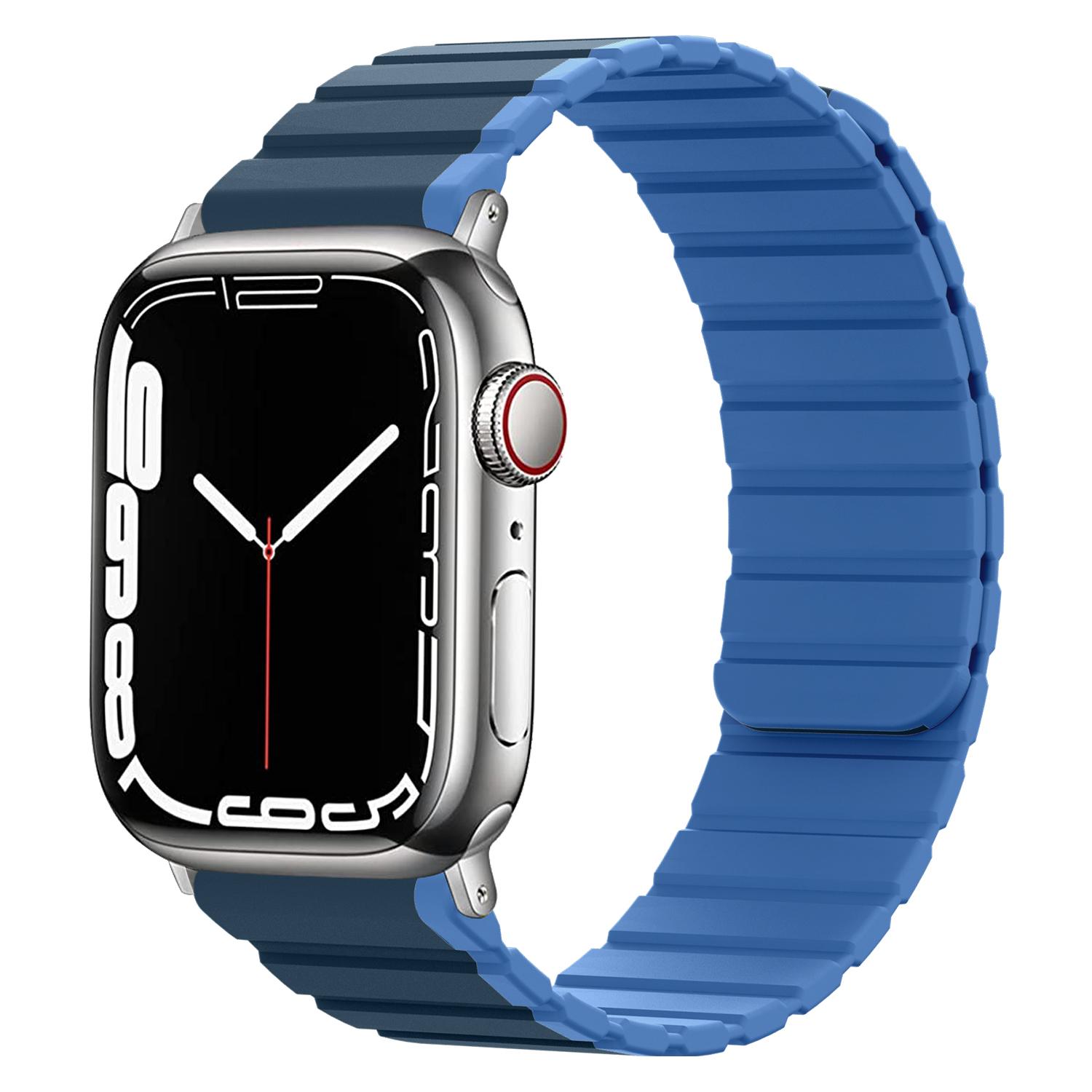 Silicone Watch Band for Apple Watch Series 10 42mm/9 8 7 41mm/SE (2023) SE (2022) SE 6 5 4 40mm/3 2 1 38mm Dual Color Adjustable Magnetic Strap As shown D
Silicone Watch Band for Apple Watch Series 10 42mm/9 8 7 41mm/SE (2023) SE (2022) SE 6 5 4 40mm/3 2 1 38mm Dual Color Adjustable Magnetic Strap As shown D
