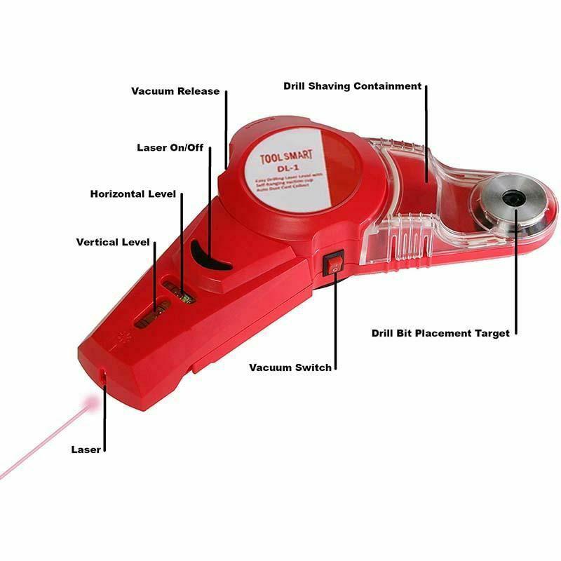 Laser Level Drill Dust Collector & Positioning Tool No Accessory
Laser Level Drill Dust Collector & Positioning Tool No Accessory