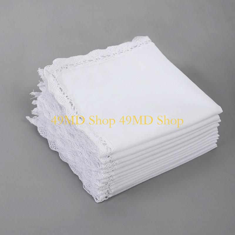 49MD Women s Wedding Handkerchief White Cotton Handkerchiefs Ladies Hankies with Lace for Various Occasion CN
49MD Women s Wedding Handkerchief White Cotton Handkerchiefs Ladies Hankies with Lace for Various Occasion CN