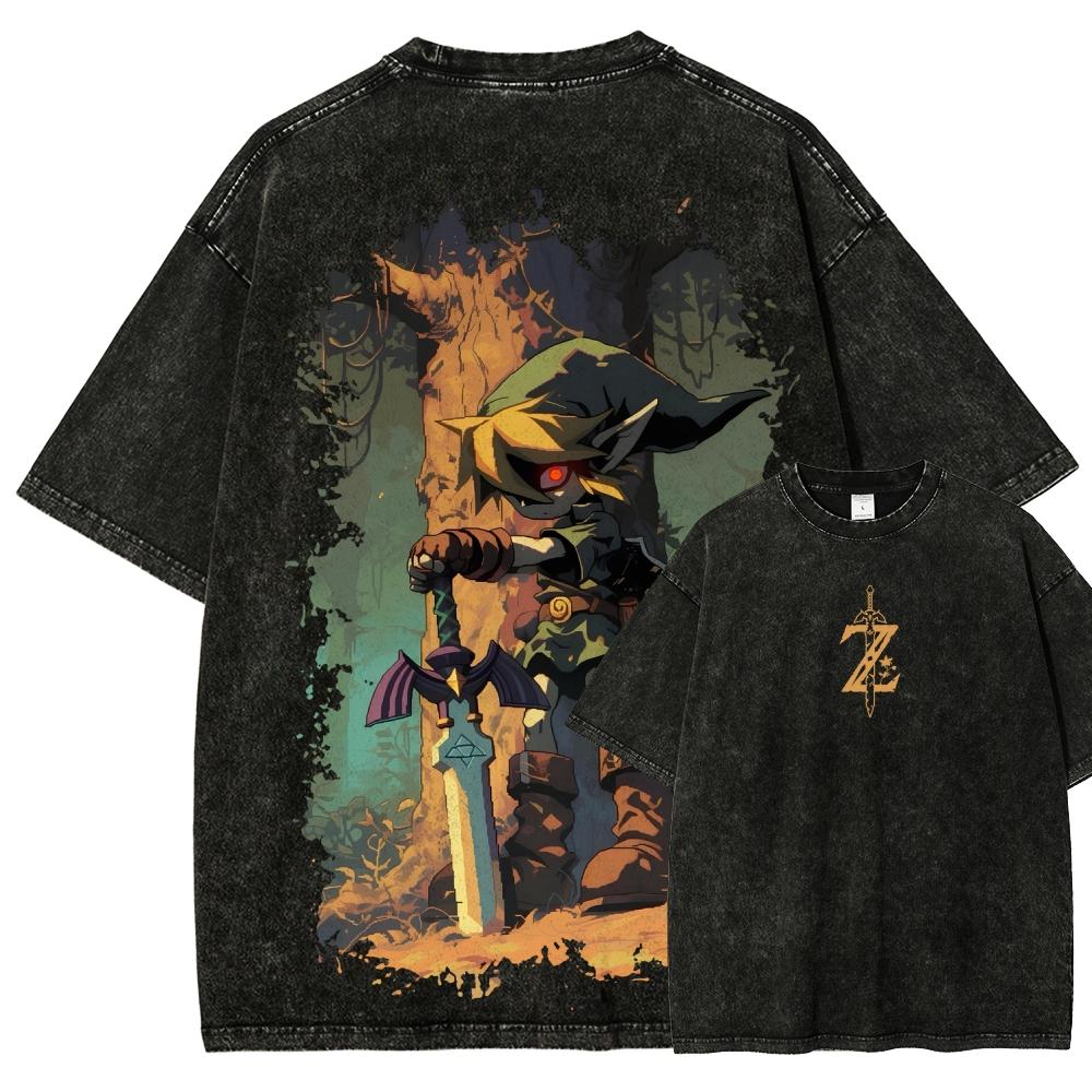 The Legend of Zelda Anime Lover Washed T-shirt Year round clothing high quality personality Clothes Plus Size Unisex New Model Couples tee L
The Legend of Zelda Anime Lover Washed T-shirt Year round clothing high quality personality Clothes Plus Size Unisex New Model Couples tee L