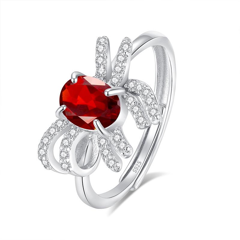 New S925 whole body sterling silver natural stone bow does not fade texture women s ring stone 5 * 7 fashion retro jewelry gift opening adjustable
New S925 whole body sterling silver natural stone bow does not fade texture women s ring stone 5 * 7 fashion retro jewelry gift opening adjustable