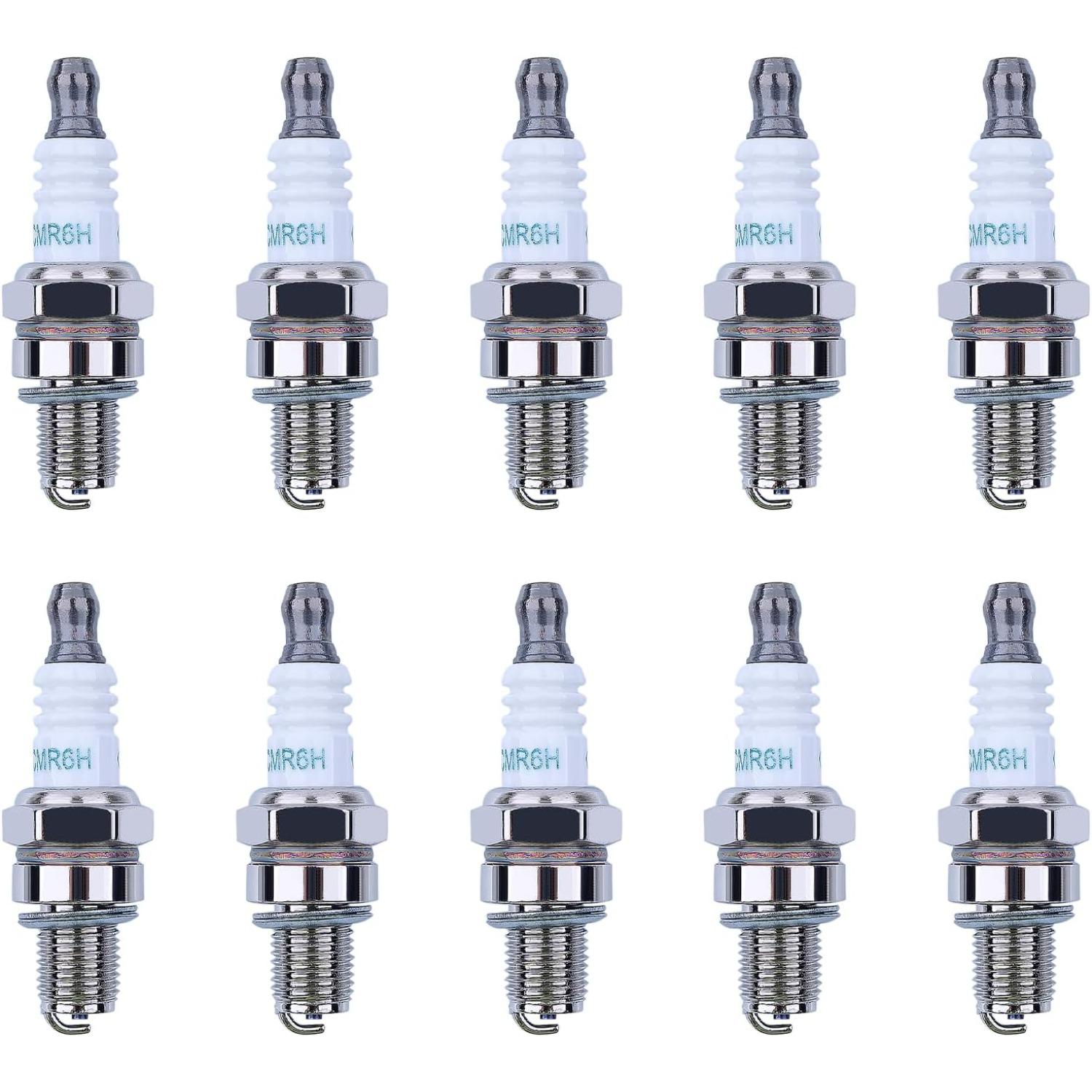 10pcs CMR6H Spark plug for NGK 3365 for Stihl FS90 FS100 FS110 FS90R FS100R FS110R HL90 HL110 HT100 KM90 BR500 BR600 4 MIX Trimmer Chainsaw 10-Pack
10pcs CMR6H Spark plug for NGK 3365 for Stihl FS90 FS100 FS110 FS90R FS100R FS110R HL90 HL110 HT100 KM90 BR500 BR600 4 MIX Trimmer Chainsaw 10-Pack