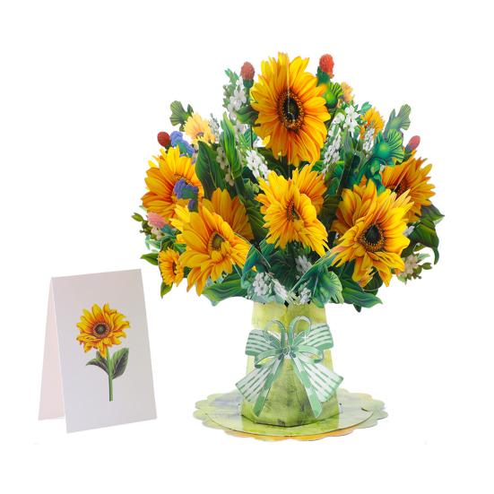 3D Pop-Up Bouquet Greeting Card Sunflower Lily Tulip Carnation Flower Bouquet Card for Mother s Day Teachers Day Graduation Anniversary Birthday D
3D Pop-Up Bouquet Greeting Card Sunflower Lily Tulip Carnation Flower Bouquet Card for Mother s Day Teachers Day Graduation Anniversary Birthday D