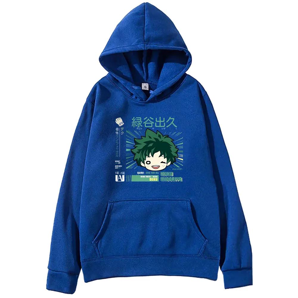 Midoriya Izuku Toga My Hero Academia Толстовки Одяг Жінки Чоловіки Світшоти з принтами з мультфільмами Зручний вуличний одяг великого розміру XXL синій
Midoriya Izuku Toga My Hero Academia Толстовки Одяг Жінки Чоловіки Світшоти з принтами з мультфільмами Зручний вуличний одяг великого розміру XXL синій