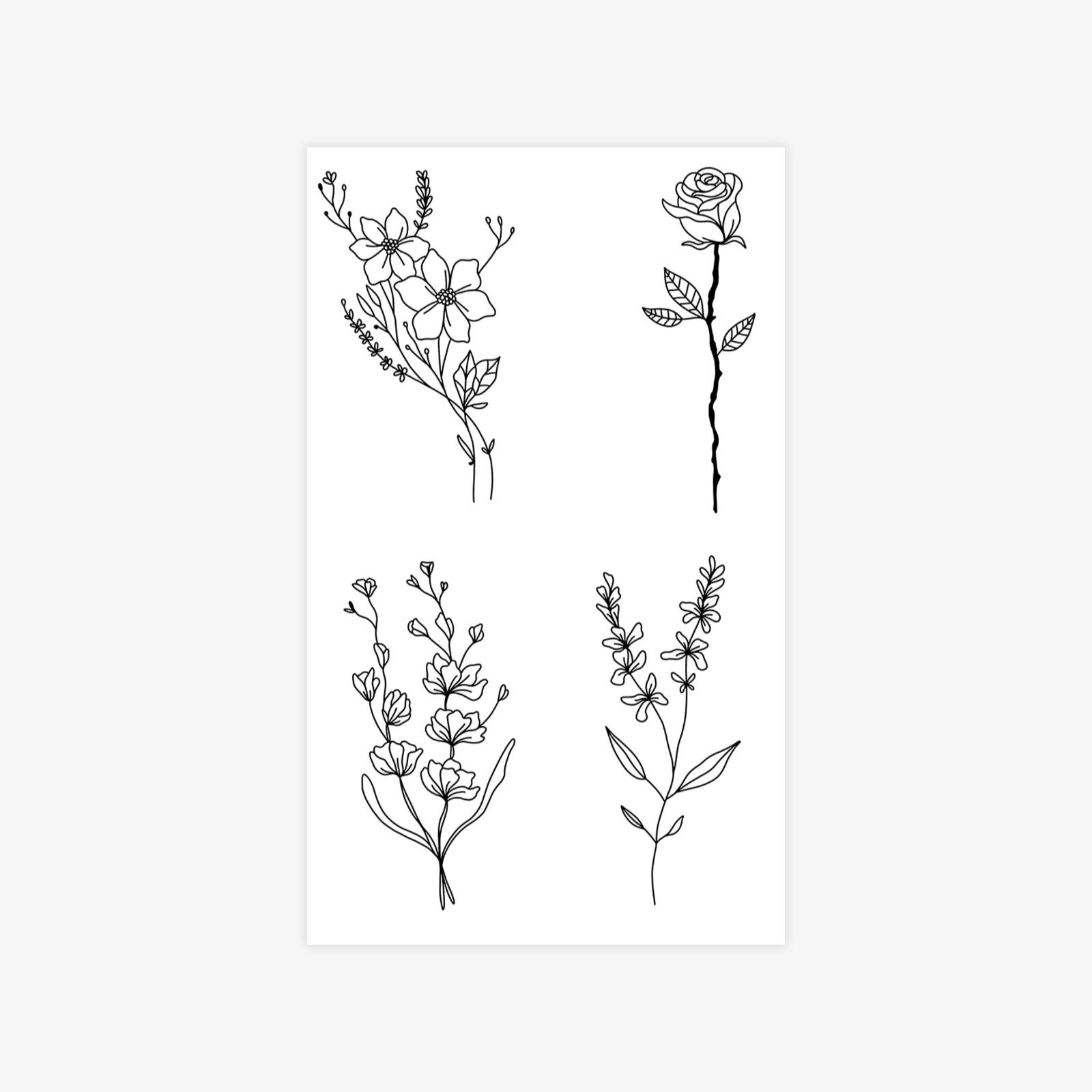 Small Fresh Bouquet Tattoo Sticker High-End, Simple And Beautiful Tattoo Sticker 9*15
Small Fresh Bouquet Tattoo Sticker High-End, Simple And Beautiful Tattoo Sticker 9*15
