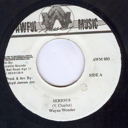 7inch Record WAYNE WONDER / ADMIRAL BAILEY - Serious / Jump AWM003 Awful Music 1999 Jamaica Reggae, Ska & Dub Used
7inch Record WAYNE WONDER / ADMIRAL BAILEY - Serious / Jump AWM003 Awful Music 1999 Jamaica Reggae, Ska & Dub Used