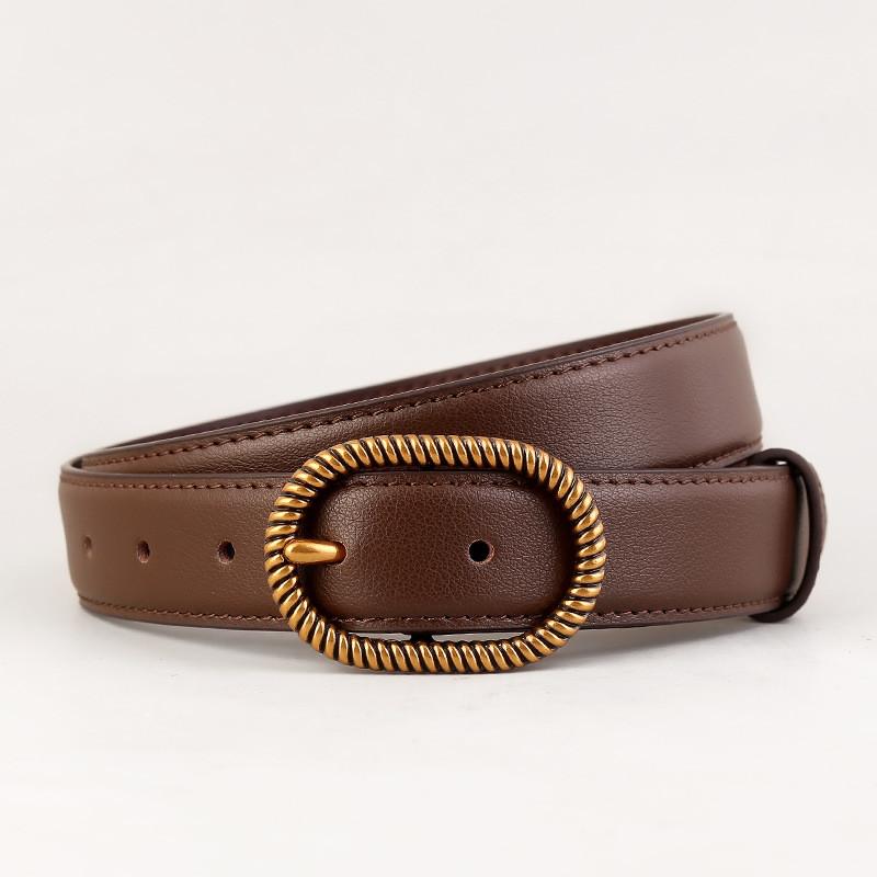 Elegant Leather Belt For Women With Zinc Alloy Pin Buckle For Casual And Office Wear Coffee Leather
Elegant Leather Belt For Women With Zinc Alloy Pin Buckle For Casual And Office Wear Coffee Leather