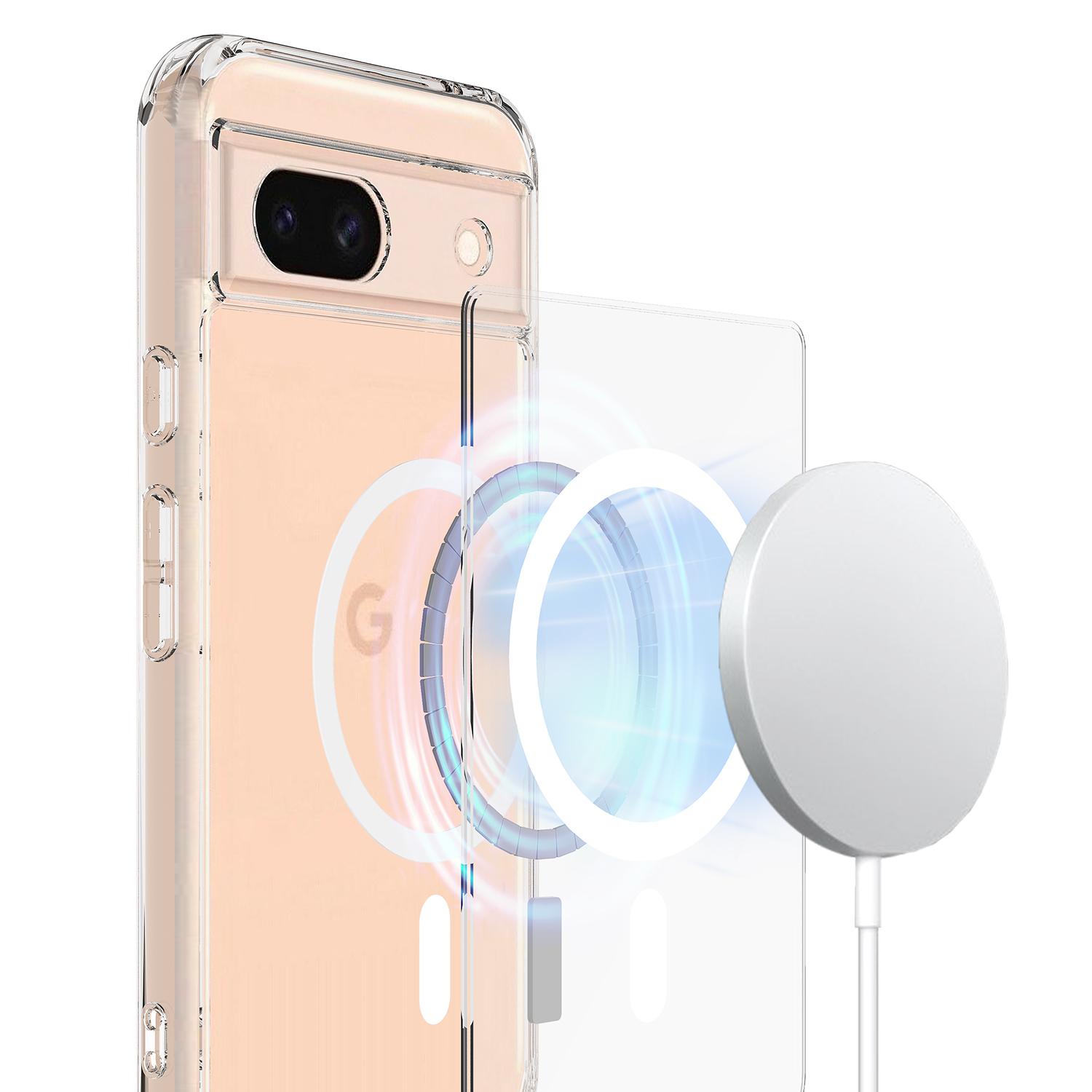 For Google Pixel 8a Magnetic Case Clear TPU+Acrylic Phone Cover Compatible with MagSafe A
For Google Pixel 8a Magnetic Case Clear TPU+Acrylic Phone Cover Compatible with MagSafe A