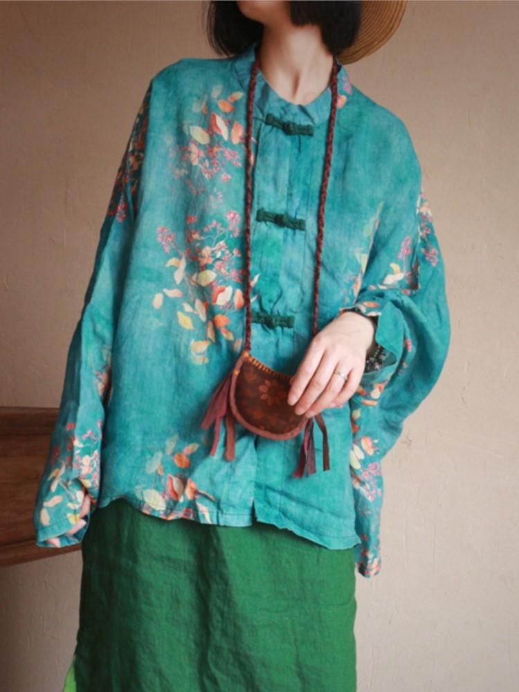 Johnature женские винтажные зеленые рубашки с принтом, топы, весенние блузки на пуговицах с длинными рукавами и стойкой, женские рубашки в китайском стиле One Size зелёный
Johnature женские винтажные зеленые рубашки с принтом, топы, весенние блузки на пуговицах с длинными рукавами и стойкой, женские рубашки в китайском стиле One Size зелёный