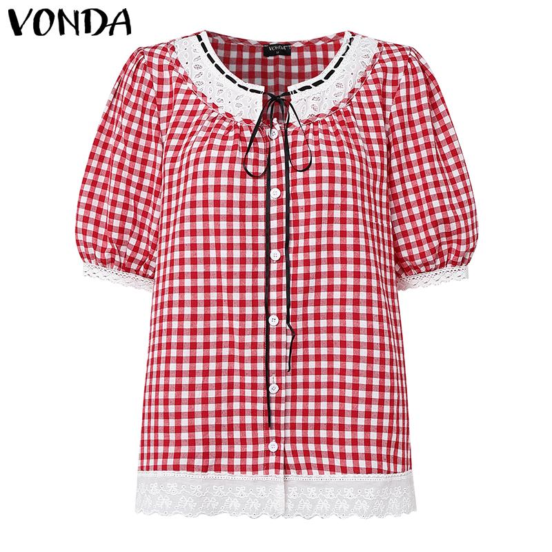 VONDA Women Lace Patchwork Casual Short Sleeve Crochet Hem Plaid Blouse 3XL красный
VONDA Women Lace Patchwork Casual Short Sleeve Crochet Hem Plaid Blouse 3XL красный