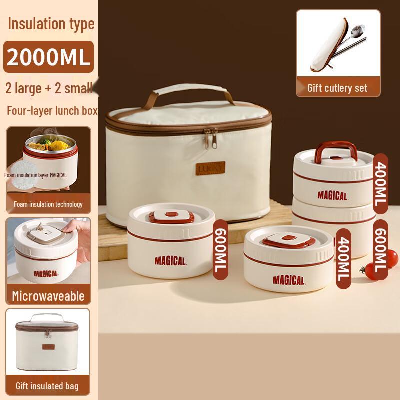 Jun Seventeen PU Insulated Stainless Steel Lunch Box 4-Pack Gift Set
Jun Seventeen PU Insulated Stainless Steel Lunch Box 4-Pack Gift Set