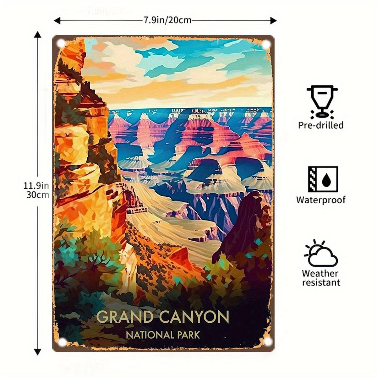 x Inch Grand Canyon National Park Vintage Iron Sign Mountain Landscape Mural Home Bar Office Garden Farm 20x30cm(7.8x11.8inch)
x Inch Grand Canyon National Park Vintage Iron Sign Mountain Landscape Mural Home Bar Office Garden Farm 20x30cm(7.8x11.8inch)