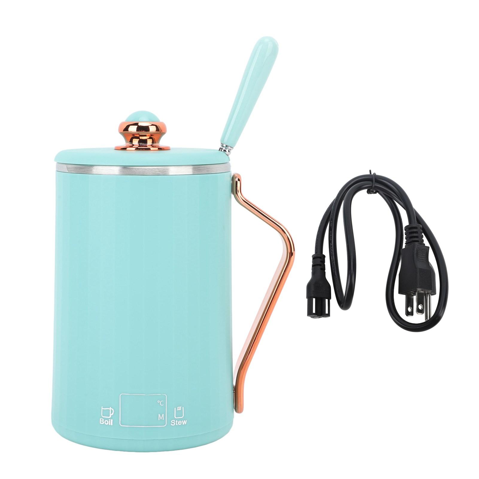 Электрический чайник, чашка для тушения, многофункциональный, быстрый нагрев, интеллектуальное управление, портативный электрический чайник US Plug светло-зеленый