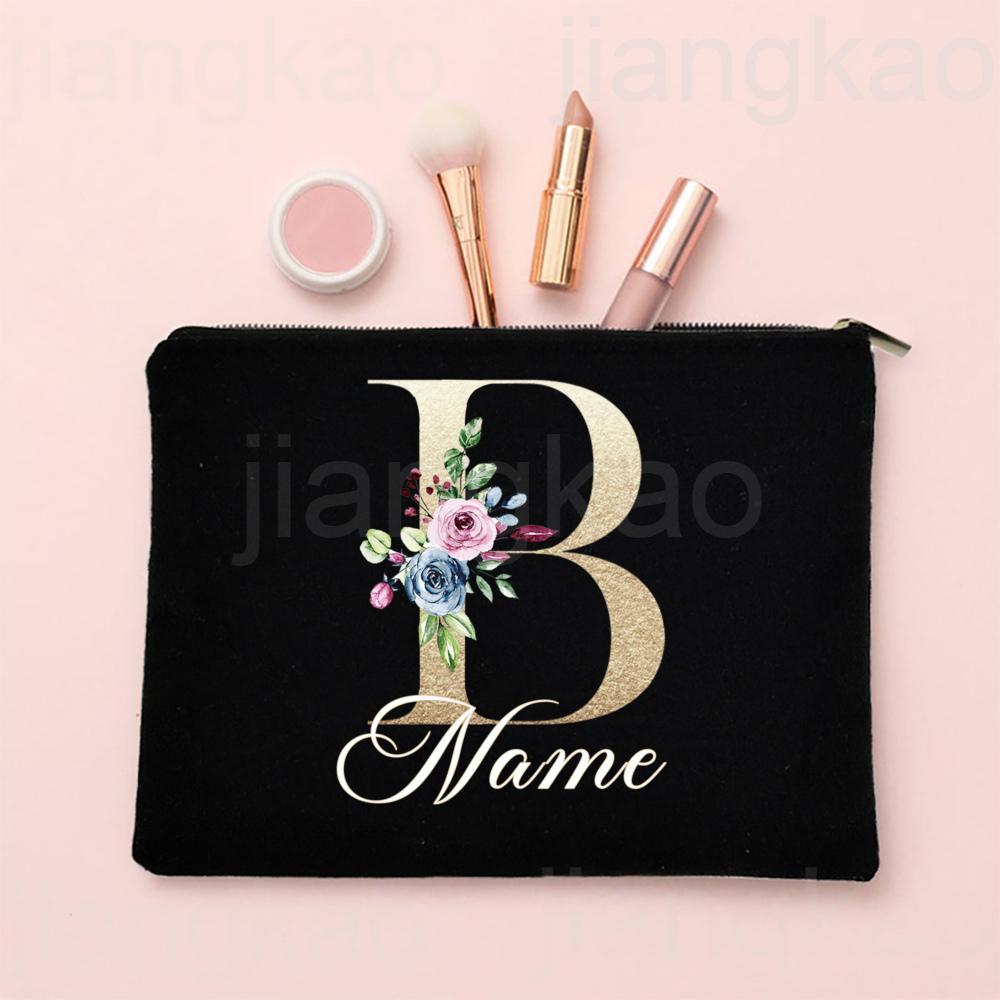 Personalised Letter with Name Makeup Bag Bridal Cosmetic Case Canvas Monogram Toiletry Bags Birthday Wedding Bridesmaid Gifts
Personalised Letter with Name Makeup Bag Bridal Cosmetic Case Canvas Monogram Toiletry Bags Birthday Wedding Bridesmaid Gifts