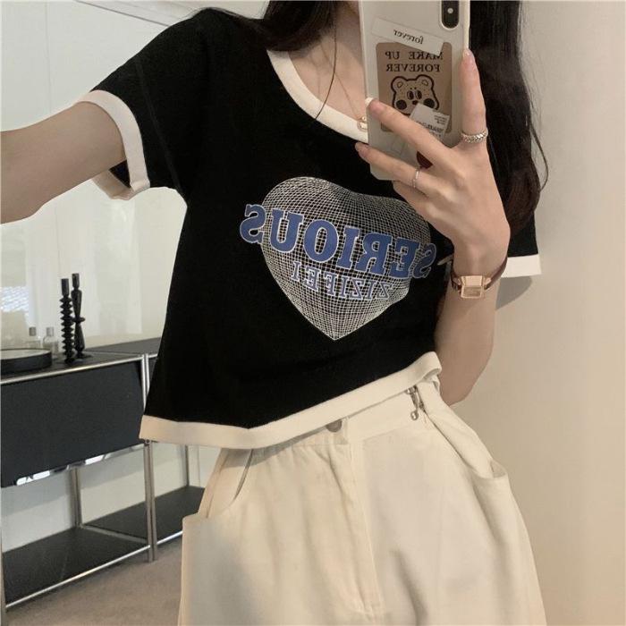 Женский розовый кроп-топ с короткими рукавами в стиле колор-блок - Сладкий и пикантный летний стиль Large чёрный
Женский розовый кроп-топ с короткими рукавами в стиле колор-блок - Сладкий и пикантный летний стиль Large чёрный