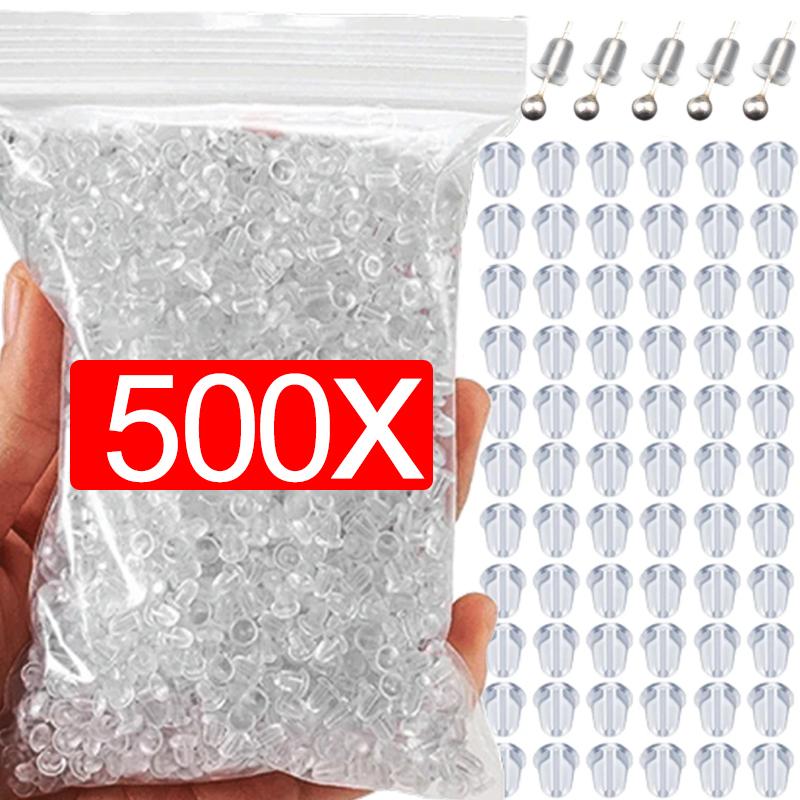 500-5000pcs Soft Silicone Rubber Earring Back Stoppers for Stud Earrings DIY Earring Findings Accessories Bullet Tube Ear Plugs
500-5000pcs Soft Silicone Rubber Earring Back Stoppers for Stud Earrings DIY Earring Findings Accessories Bullet Tube Ear Plugs