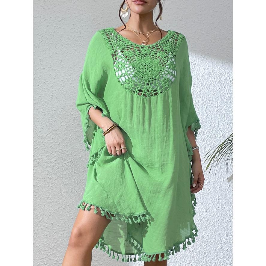 YYFS женские модные летние весенние однотонные пляжные платья с рукавами 1/2 и круглым вырезом Naks и парео One Size зелёный
YYFS женские модные летние весенние однотонные пляжные платья с рукавами 1/2 и круглым вырезом Naks и парео One Size зелёный