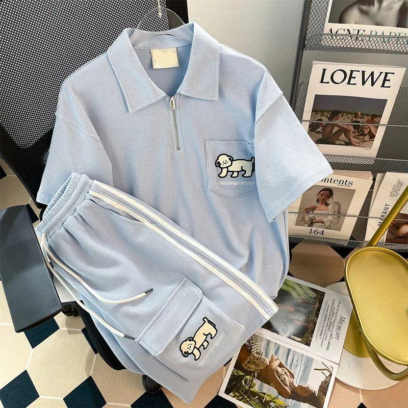 Plus Size Milk-Style Waffle Knit Polo Shorts Set: Women s Loose Summer Two-Piece 3XL
Plus Size Milk-Style Waffle Knit Polo Shorts Set: Women s Loose Summer Two-Piece 3XL