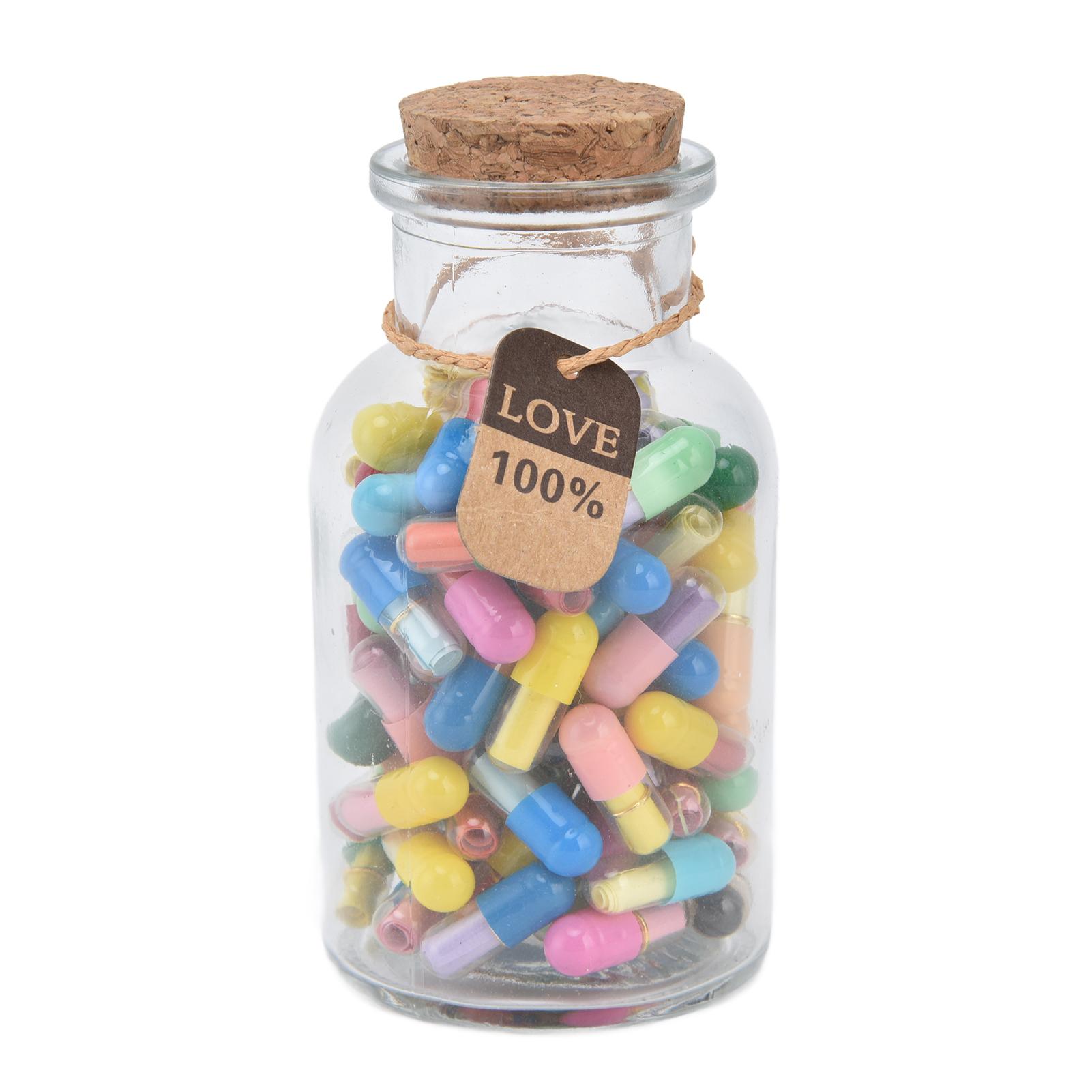 100pcs Pills Letters Message In A Bottle Love Letter Message for Couples Lovers Family Friends
100pcs Pills Letters Message In A Bottle Love Letter Message for Couples Lovers Family Friends