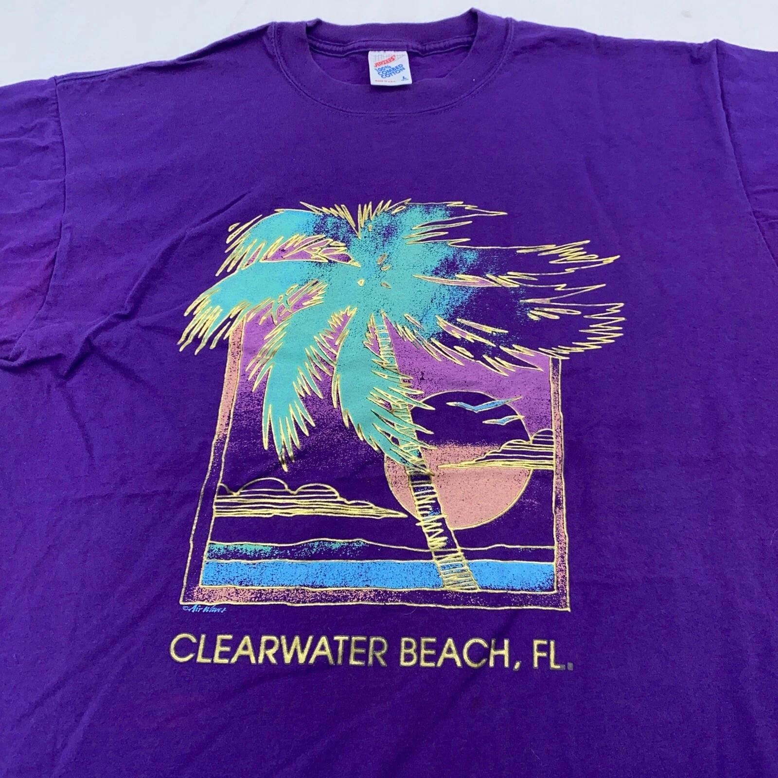 vintage 90s WINDY PALM TREE CLEARWATER BEACH, FL T-Shirt LARGE beach sunset 4XL
vintage 90s WINDY PALM TREE CLEARWATER BEACH, FL T-Shirt LARGE beach sunset 4XL
