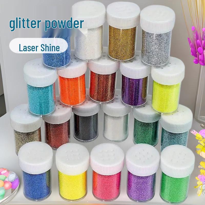 18-Color Glitter Powder Set for Kids - 10g Each: Includes Gold, Silver, and Sequins for DIY Painting and Bubble Blowing Fun
18-Color Glitter Powder Set for Kids - 10g Each: Includes Gold, Silver, and Sequins for DIY Painting and Bubble Blowing Fun