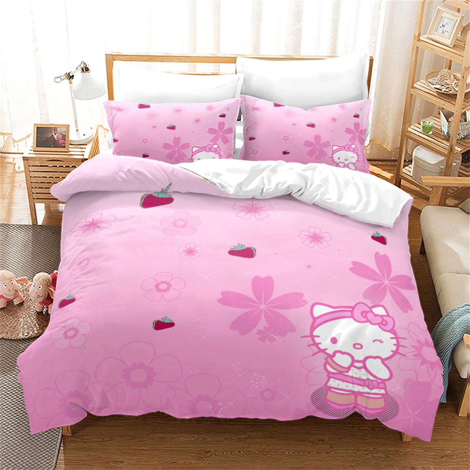 Sanrio Hello Kitty Quilt Cover, Anime Full Pink Cartoon Duvet, Skin Friendly, Breathable, Cute Printed, Comforter Bedding 203x228cm
Sanrio Hello Kitty Quilt Cover, Anime Full Pink Cartoon Duvet, Skin Friendly, Breathable, Cute Printed, Comforter Bedding 203x228cm