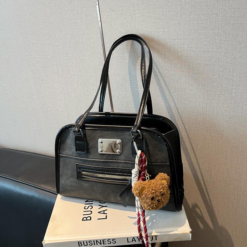 Vintage Suede Shoulder Bag Women Retro Sanding Texture Underarm Bag School Style Canvas Tote Large Capacity Handbag чёрный
Vintage Suede Shoulder Bag Women Retro Sanding Texture Underarm Bag School Style Canvas Tote Large Capacity Handbag чёрный