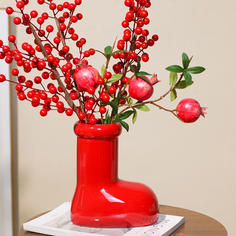 Christmas Shoes Ceramic Red Shoes Vase Ornaments Table Decoration Flower Arranger Living Room Dining Table Floral Vase Gifts New
Christmas Shoes Ceramic Red Shoes Vase Ornaments Table Decoration Flower Arranger Living Room Dining Table Floral Vase Gifts New