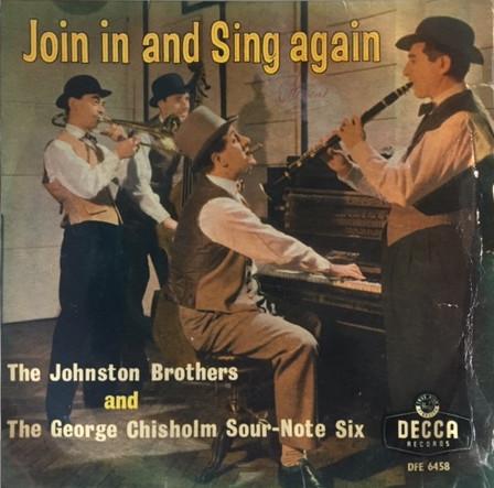 7inch Record JOHNSTON BROTHERS GEORGE CHISHOLM Join In And Sing Again DFE6458 Decca 1958 UK Jazz Used
7inch Record JOHNSTON BROTHERS GEORGE CHISHOLM Join In And Sing Again DFE6458 Decca 1958 UK Jazz Used