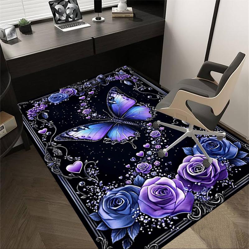 1PC Butterfly Roses Non-Slip Floor carpet, Office, family, bedroom, Studio - Large Area Rug, Decorative Mat, Longlasting Material-C0440 60cm by 90cm
1PC Butterfly Roses Non-Slip Floor carpet, Office, family, bedroom, Studio - Large Area Rug, Decorative Mat, Longlasting Material-C0440 60cm by 90cm